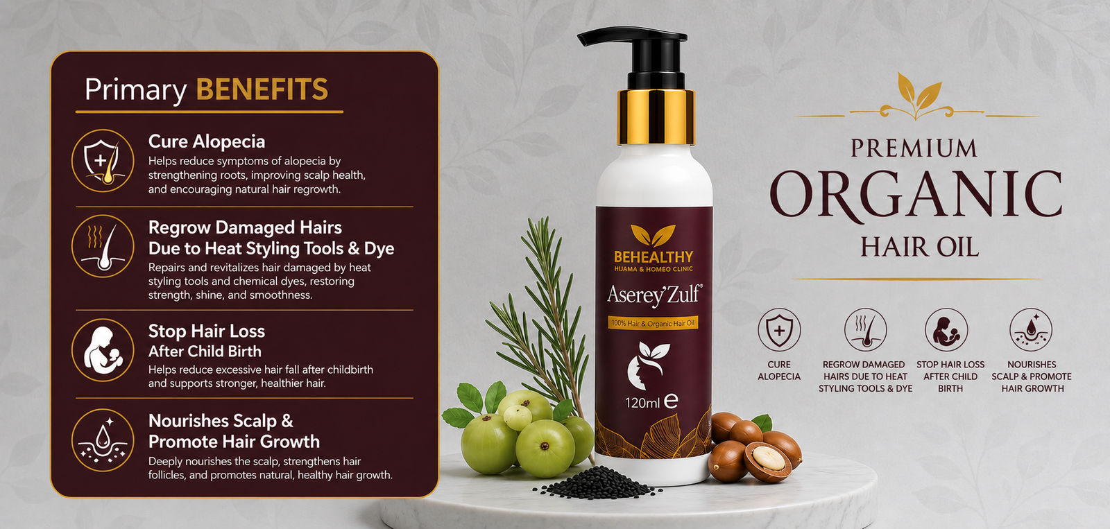 Aserey Zulf Organic hair oil